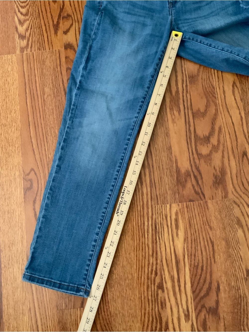J. Jill Straight Leg Jeans in Medium Blue Wash - Picture 5 of 7